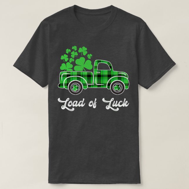 Loads St. Patrick's Day Buffalo Karierter LKW T-Shirt (Design vorne)