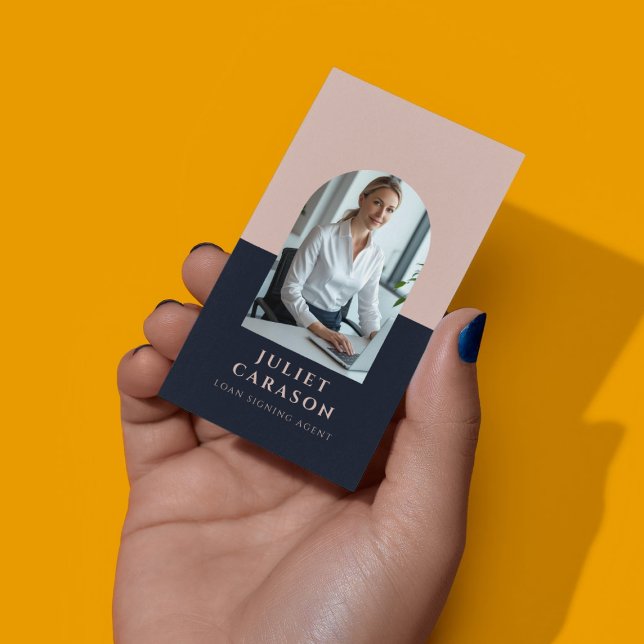 Loan signing agent notary public arch photo  visitenkarte (Von Creator hochgeladen)