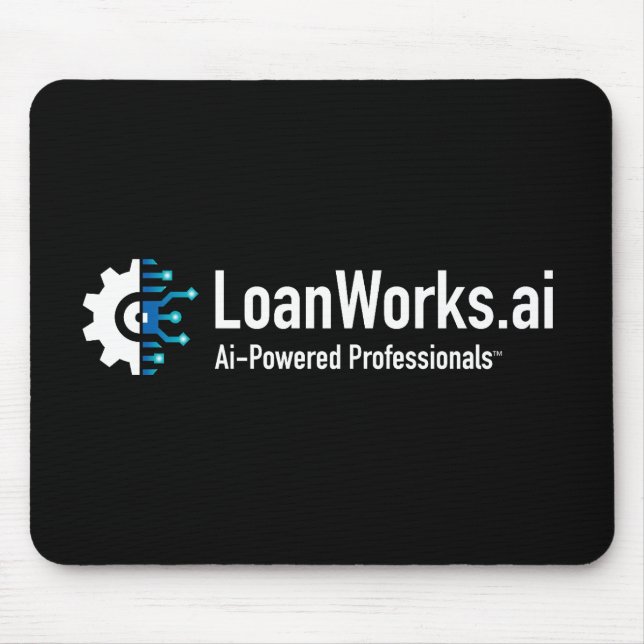 LoanWorks.ai Pro Mouse Pad - Schwarz Mousepad (Vorne)