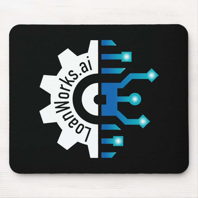 LoanWorks Gear+ Maus Pad - Schwarz Mousepad (Vorne)
