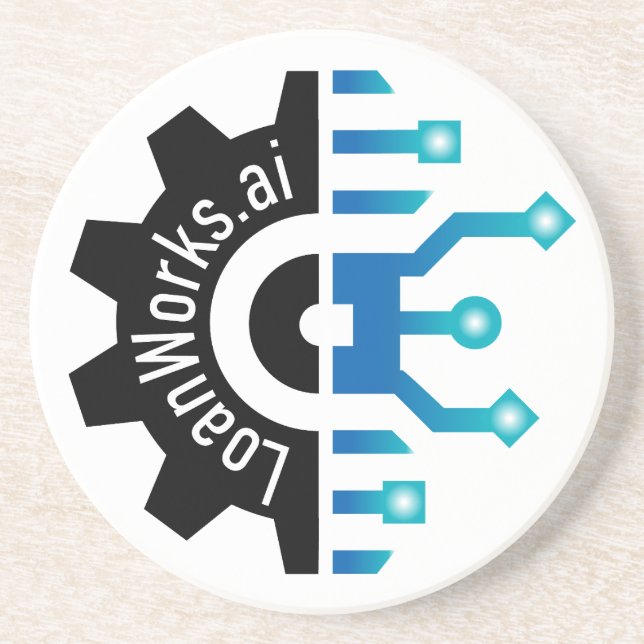 LoanWorks Gear+ Sandstone-Untersetzer Getränkeuntersetzer (Vorne)