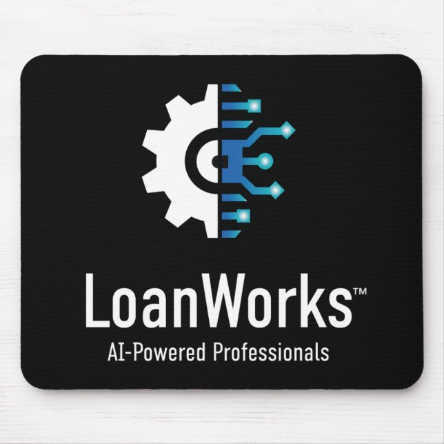 LoanWorks Pro Maus Pad - Schwarz Mousepad (Vorne)