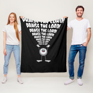 Lob des Herrn Emoji Fleecedecke