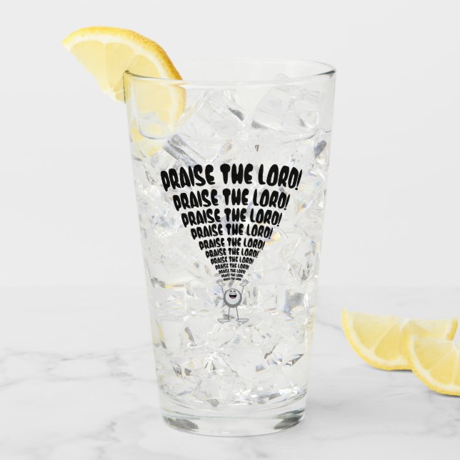 Lob des Herrn Emoji Glas (Vorderseite Ice)