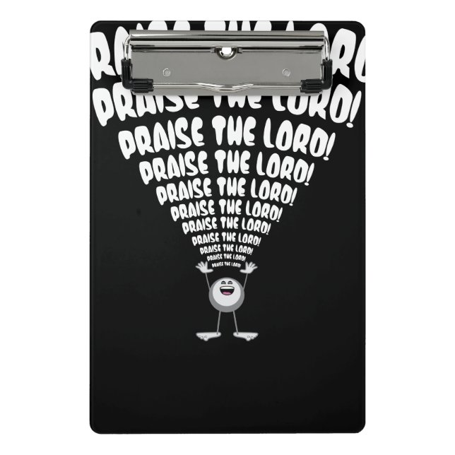 Lob des Herrn Emoji Mini Klemmbrett (Vorderseite)