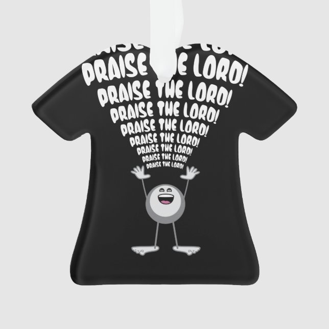 Lob des Herrn Emoji Ornament (Vorderseite)