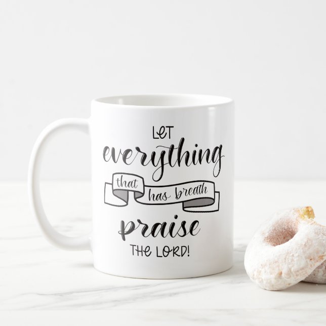 Lob für den Herrn Kaffeetasse (Mit Donut)