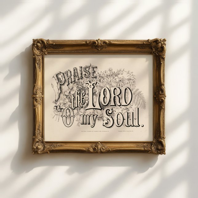 Lob für den Herrn oder mein Soul | Currier & Ives Poster (Von Creator hochgeladen)