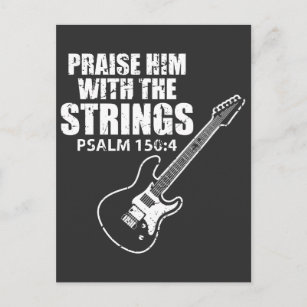 Lob für seinen Christlichen Gitarrenspieler stört Postkarte