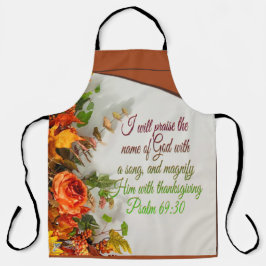 Lob ihn mit Erntedank Schürze