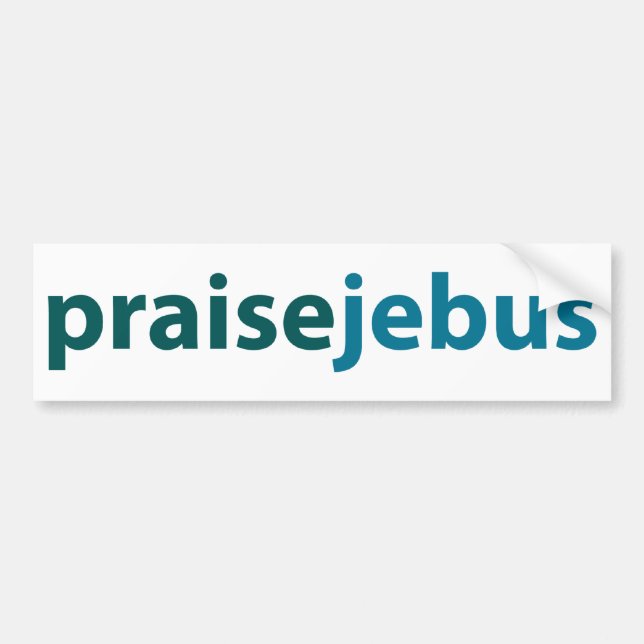 Lob jebus autoaufkleber (Vorne)