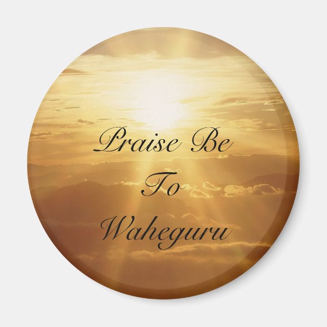 Lob sei zu Waheguru Magnet (Vorne)