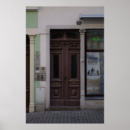 Löbau: Eine klassische Tür in Sachsen Poster