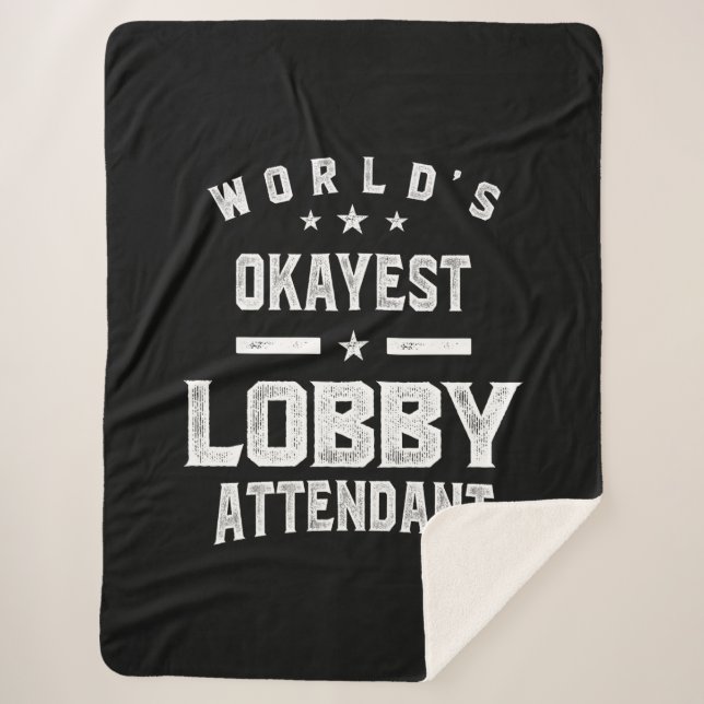 Lobby Attendant Job Title Gift Sherpadecke (Vorderseite)