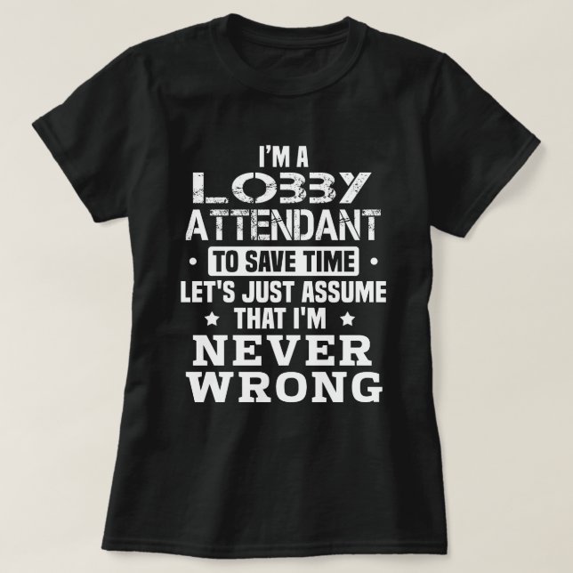 Lobby Attendant T-Shirt (Design vorne)