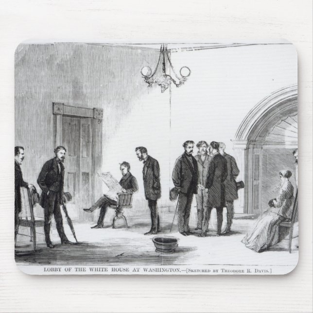 Lobby des Weißen Hauses in Washington Mousepad (Vorne)