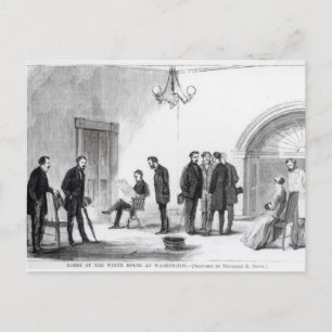 Lobby des Weißen Hauses in Washington Postkarte