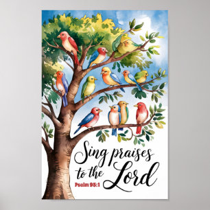 Lobe den Herrn, christlicher Kinderreim Poster