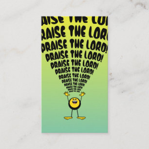 Lobe den Herrn Emoji-Schriftkarten Visitenkarte