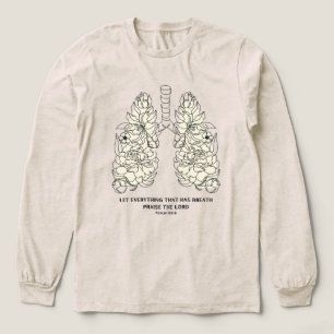 Lobe den Herrn Psalm Florale Lungen Tri-Blend Shirt