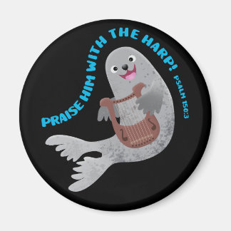 Lobe süße Seehund-Schrift Bibelvers Psalm Magnet
