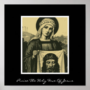 loben Sie das heilige Gesicht des Jesus Poster
