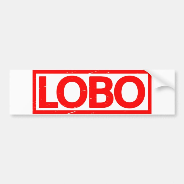 Lobo Briefmarke Autoaufkleber (Vorne)