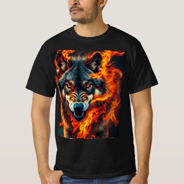 Lobo guerreiro T-Shirt (Vorderseite)