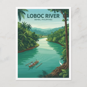 Loboc-Fluss Philippinen Souvenir Postkarte