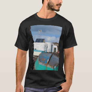 Lobos-Insel-Anglerhütten Vertikal T-Shirt