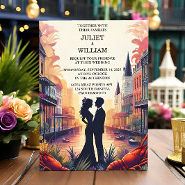 Lobster Beach Ocean Summer New Orleans Wedding Einladung