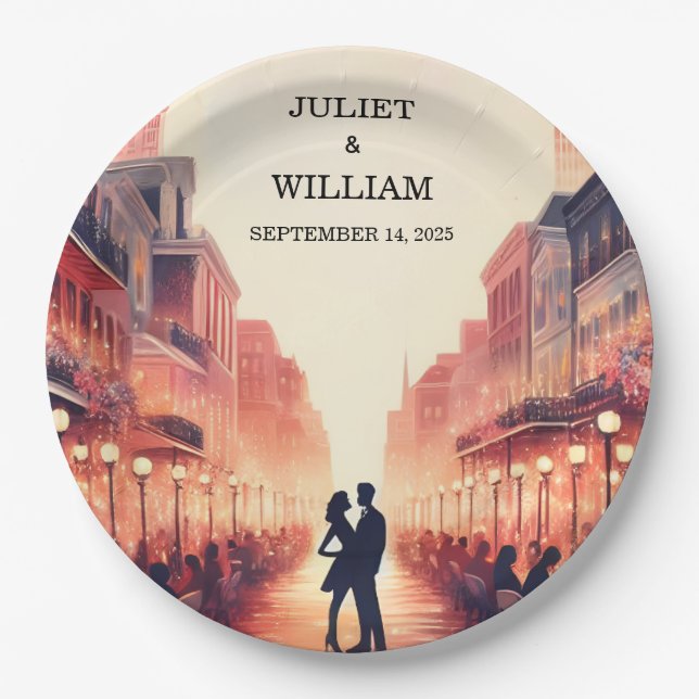 Lobster Beach Ocean Summer New Orleans Wedding Pappteller (Vorderseite)