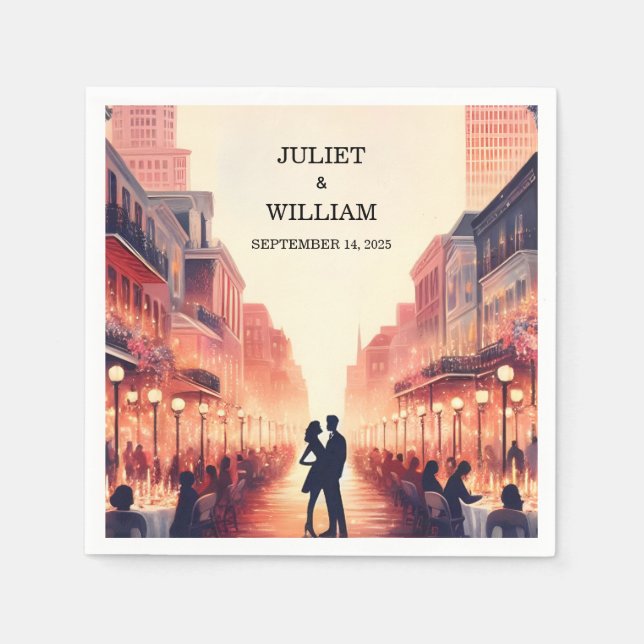 Lobster Beach Ocean Summer New Orleans Wedding Serviette (Vorderseite)