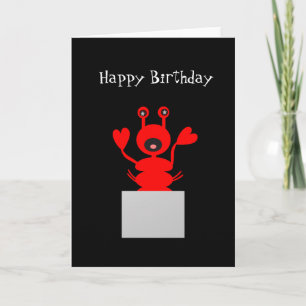 Lobster Birthday Card! Bleibe aus heißem Wasser Karte