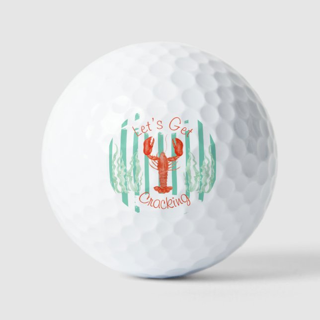 Lobster Boil Golf Ball - Funny Cajun Gastgeschenk (Vorderseite)