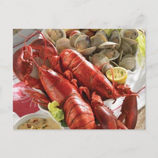 LOBSTER BOIL POSTCARD (AUS JEDEM GRUND) POSTKARTE (Vorderseite)