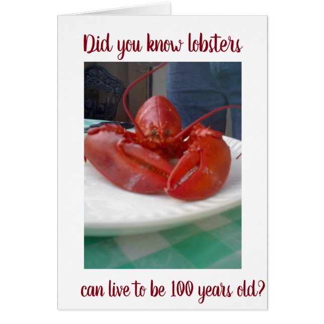 LOBSTER LEBT "100" = GLÜCKLICH **50.** SPASS (Vorne)