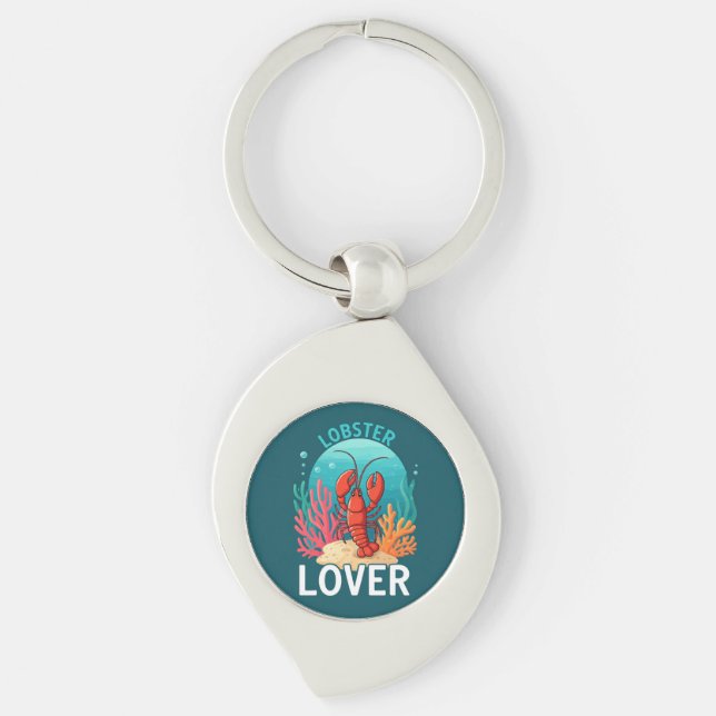 Lobster Lover Schlüsselanhänger (Vorderseite)