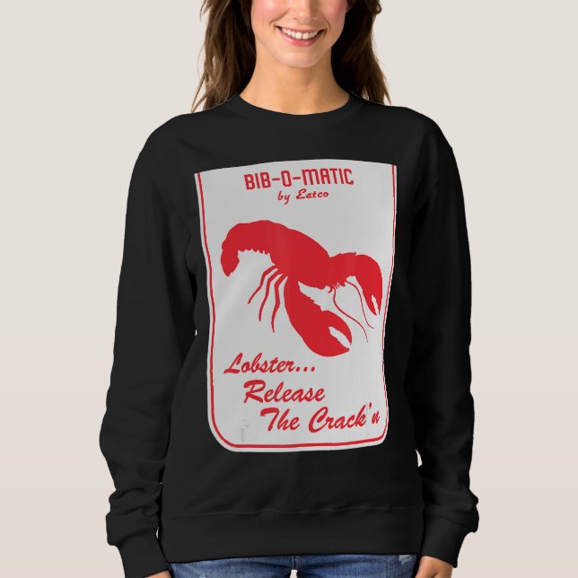 Lobster Maine New England Meeresfrüchte Shore Aben Sweatshirt (Vorderseite)