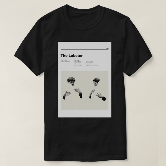 Lobster - Minimalistisches Filmposter - Yorgos Lan T-Shirt (Design vorne)