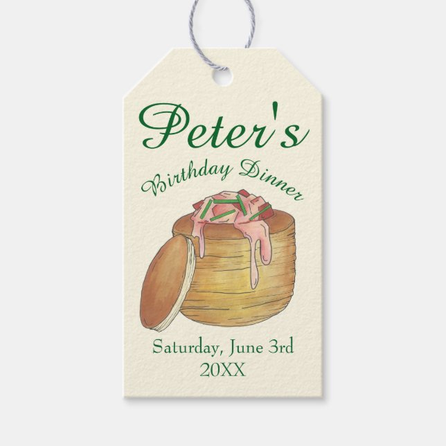 Lobster Newberg Seafood Dinner Party Geschenkanhänger (Vorderseite)