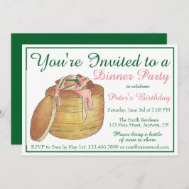 Lobster Newburg New York City Seafood Dinner Einladung