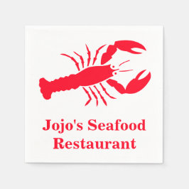 Lobster Red (Name) Jojo's Seafood Restaurant Serviette