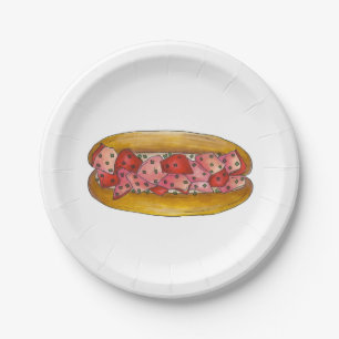 Lobster Roll Sandwich Portland Maine Feinschmecker Pappteller