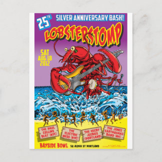 LOBSTER STOMP Poster Art & Weise Postkarte