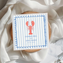 Lobster Stripe Nautical Wedkin
