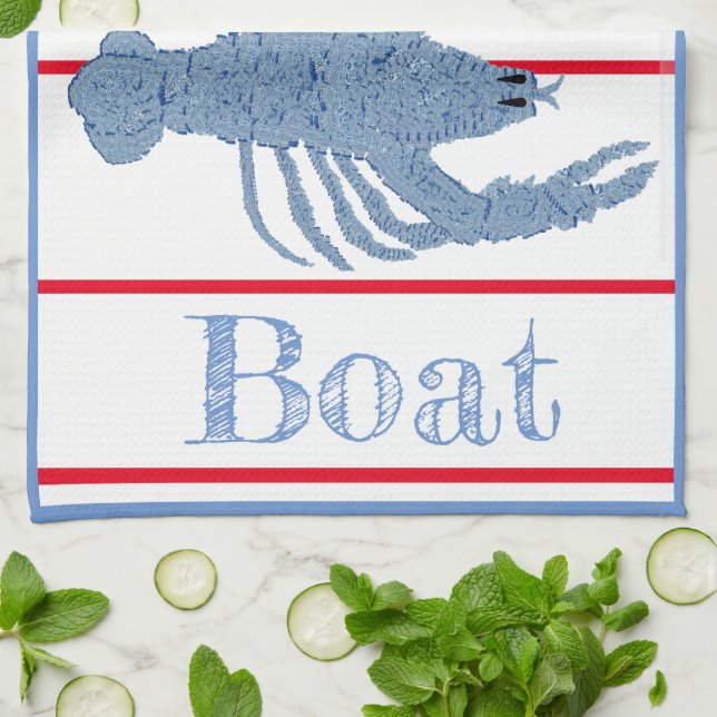 Lobster Topiary Ginger Jars Pickleball Dekoration Geschirrtuch (Gefaltet)