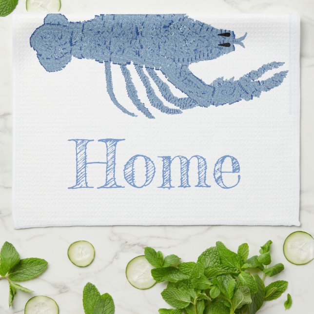 Lobster Topiary Ginger Jars Pickleball Dekoration Geschirrtuch (Gefaltet)