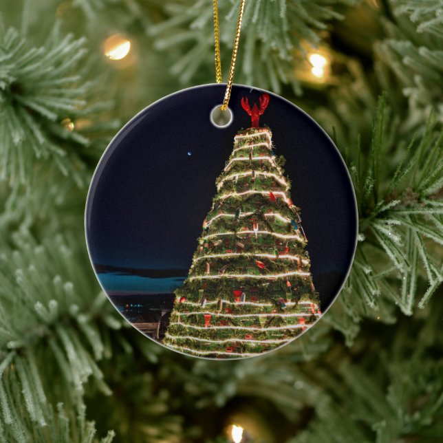 Lobster Trap Christmas Tree Ornament (Baum)