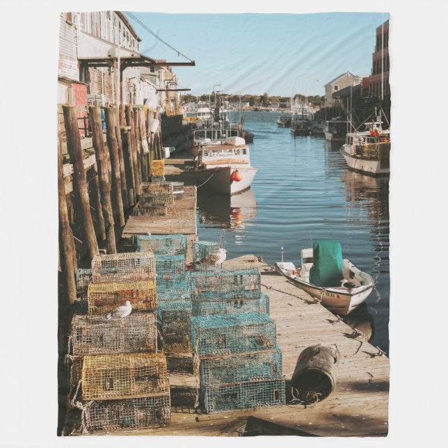 LOBSTER TRAPS FLEECEDECKE (Vorderseite)